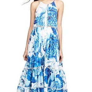 FARM Rio Azulejo Tile Dress